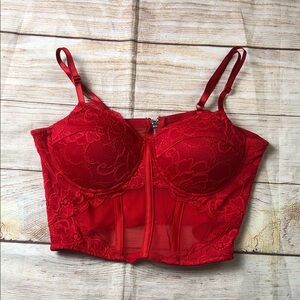 Say What? Vibrant Red Corset Top